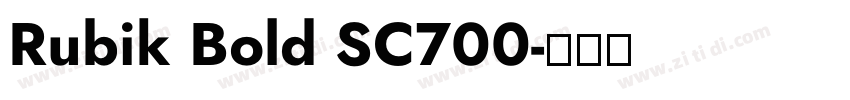 Rubik Bold SC700字体转换